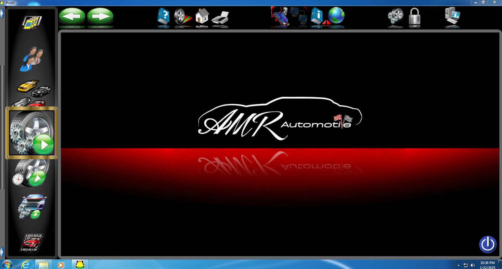 Pro42 software with custom AMR Automotive business logo branding integration example