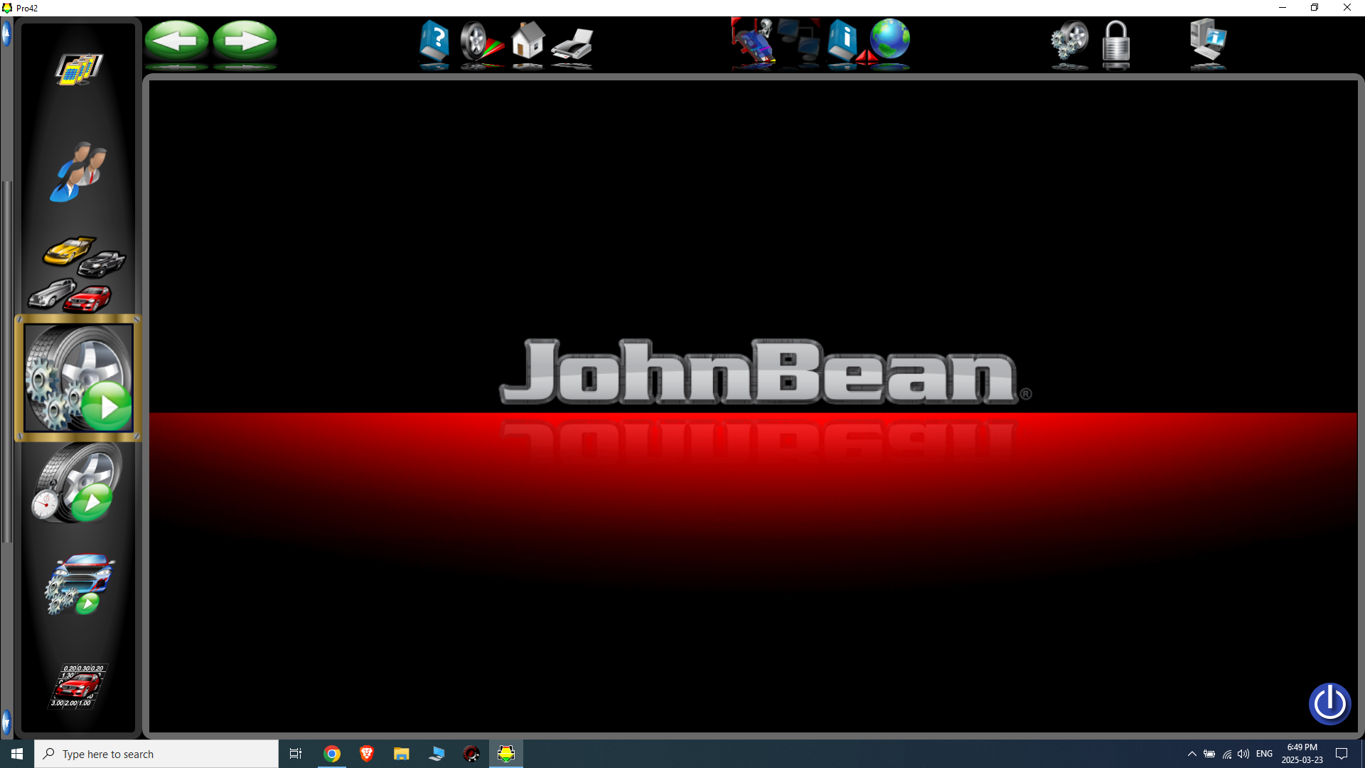 John Bean Pro42 software running on Windows 10 operating system demonstrating compatibility